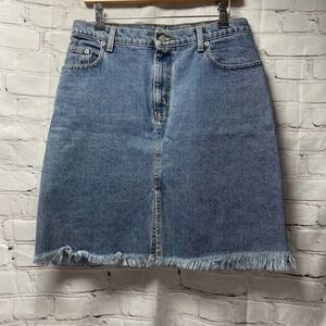 Vintage Polo Ralph Lauren denim knee skirt size 12